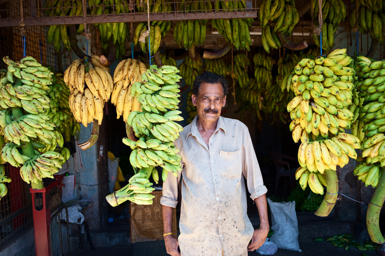 Bananenverkäufer